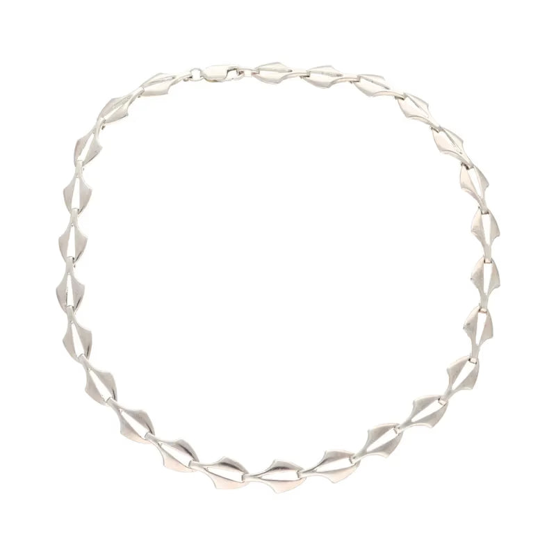 Pre-Owned Sterling Silver Fancy Link 19cm Bracelet