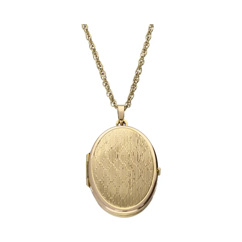 Pre-Owned 9ct Yellow Gold Locket and Chain