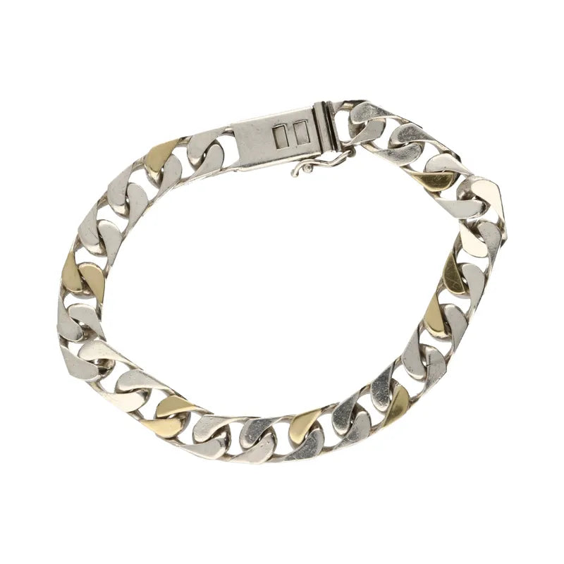 Pre-Owned Sterling Silver Fancy Link Bracelet 19cm