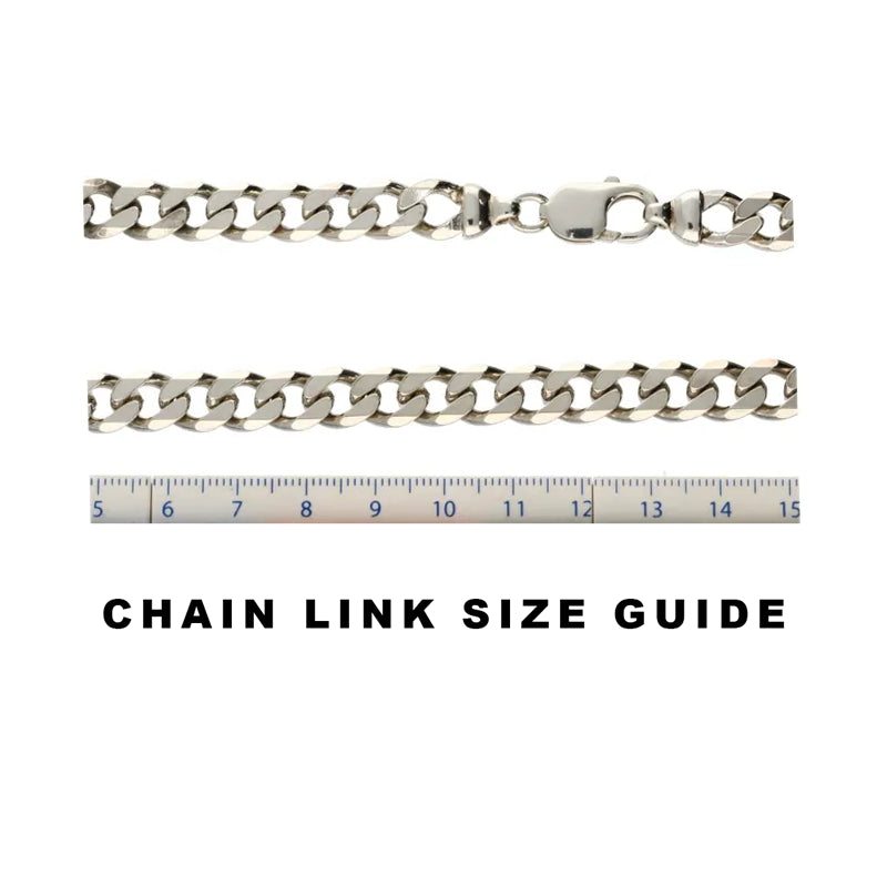 Pre-Owned Sterling Silver Heavy Curb Chain 18inch