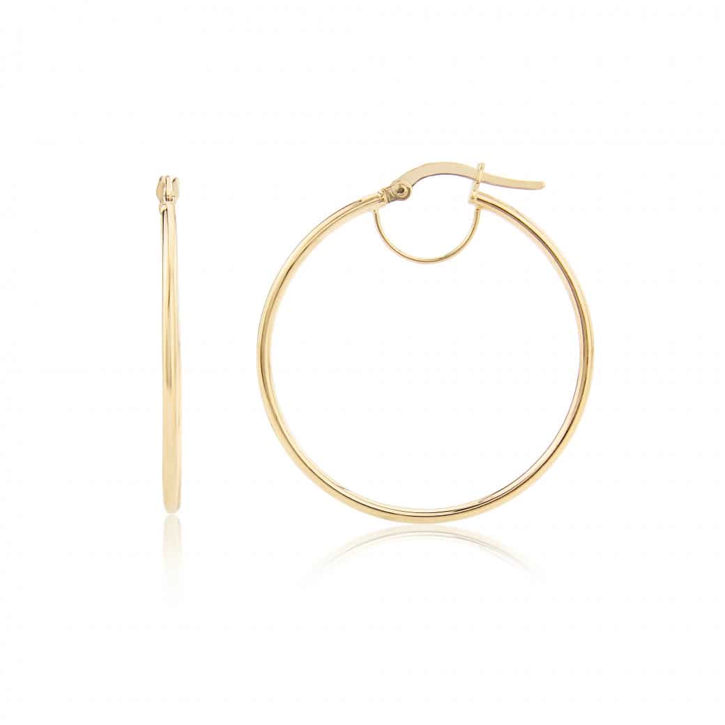 9ct Yellow Gold Small Hoop Earrings image 0