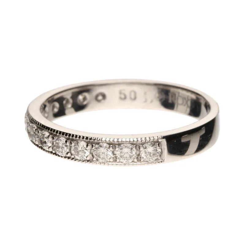 18ct White Gold & Palladium Diamond Half Eternity Ring269444