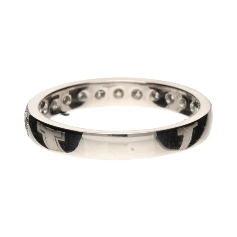 18ct White Gold & Palladium Diamond Half Eternity Ring269444