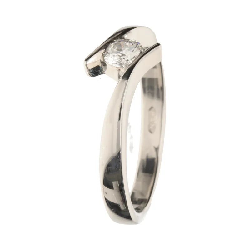 18ct White Gold Tension Set Diamond Ring Approx 0.30ct270750