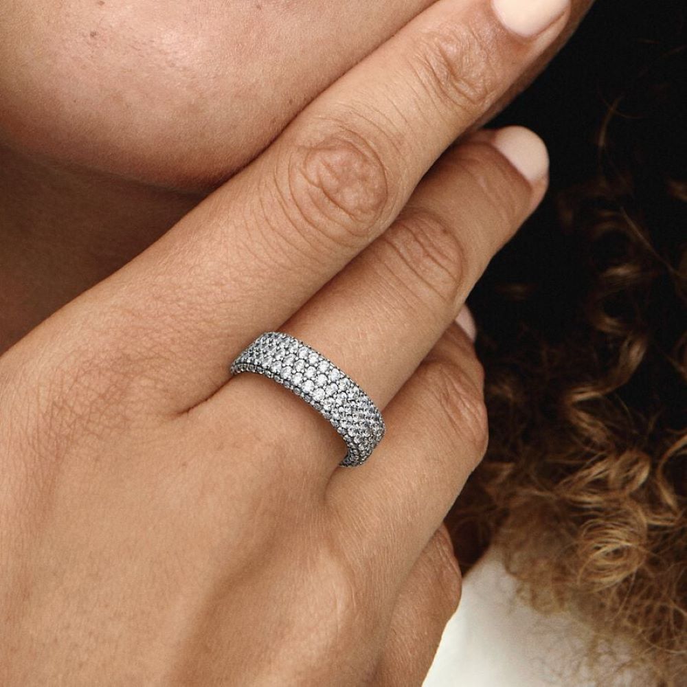 PANDORA Timeless Pavé Triple-row Ring 192634C01