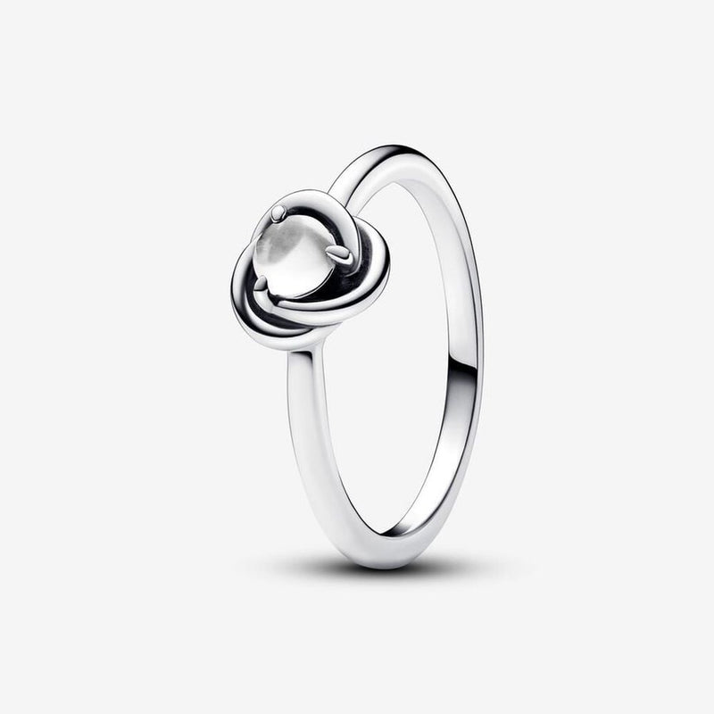 PANDORA April Birthstone Eternity Circle Ring 192993C04