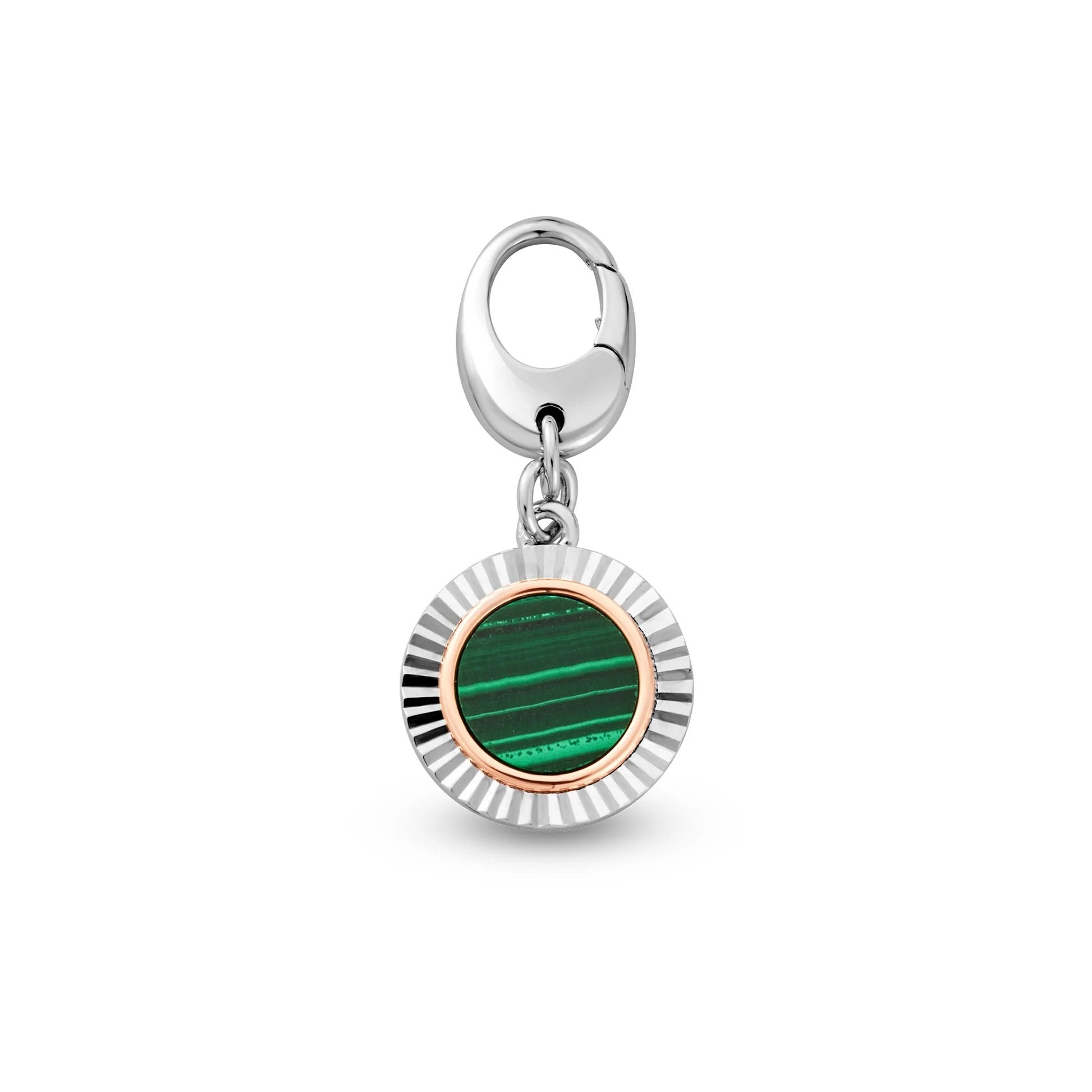 Clogau Reflections of Padarn and Malachite Charm 3SMCH0777 image 0