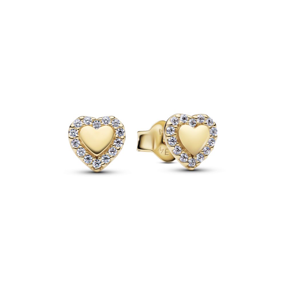 PANDORA Heart Halo Stud Earrings 264363C01