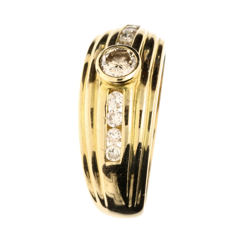 Pre-Owned 18ct Yellow Gold Diamond Set Ring