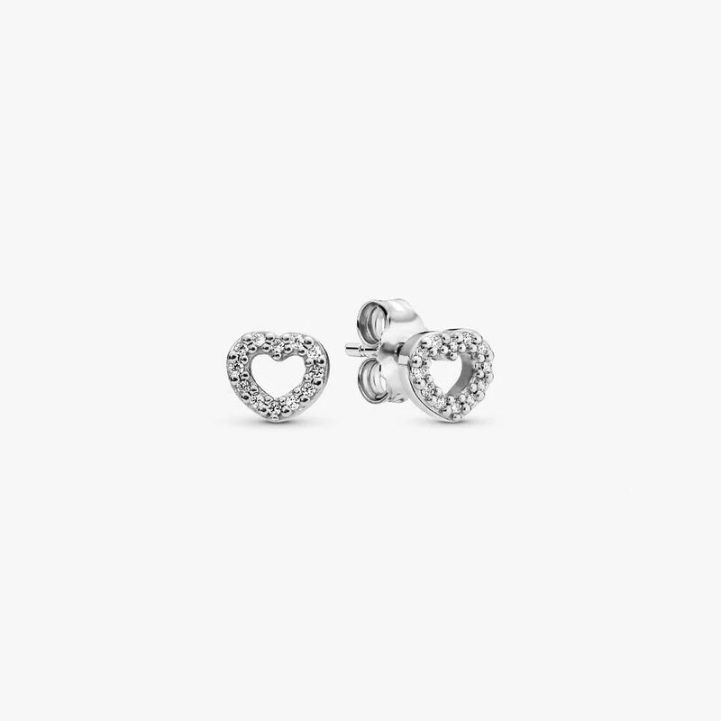 PANDORA Open Heart Stud Earrings 290528CZ