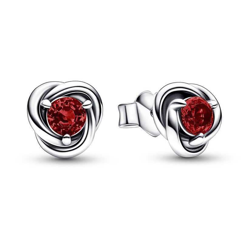 PANDORA July Birthstone Eternity Circle Stud Earrings 292334C01