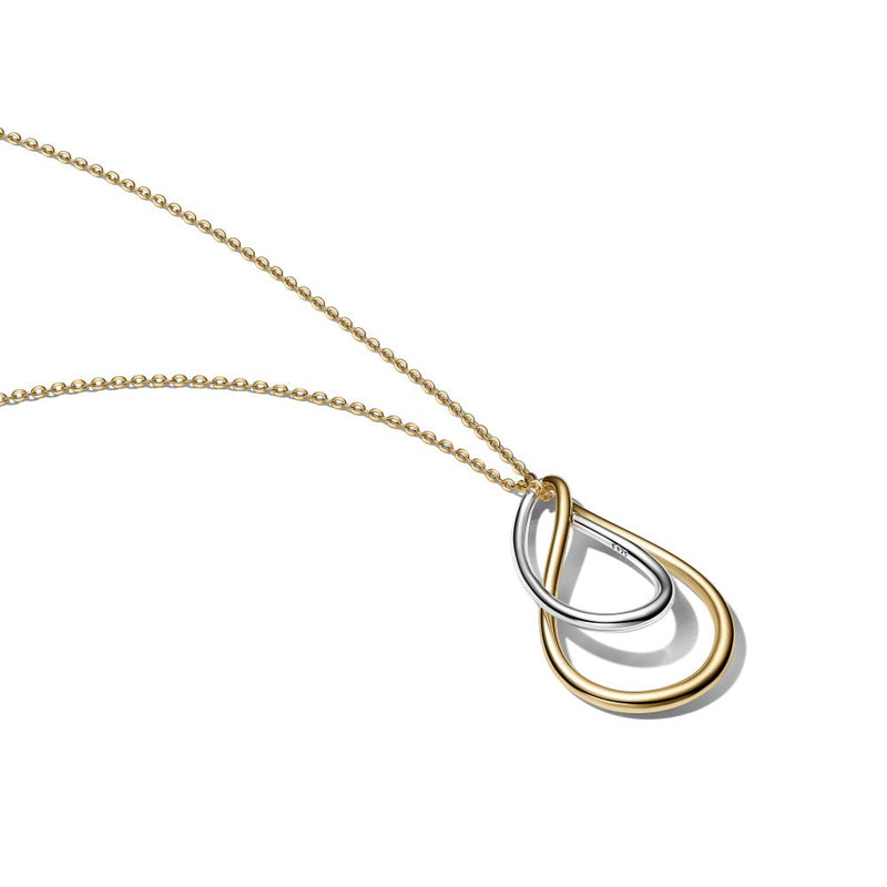 PANDORA Two-Tone Double Pendant Necklace
