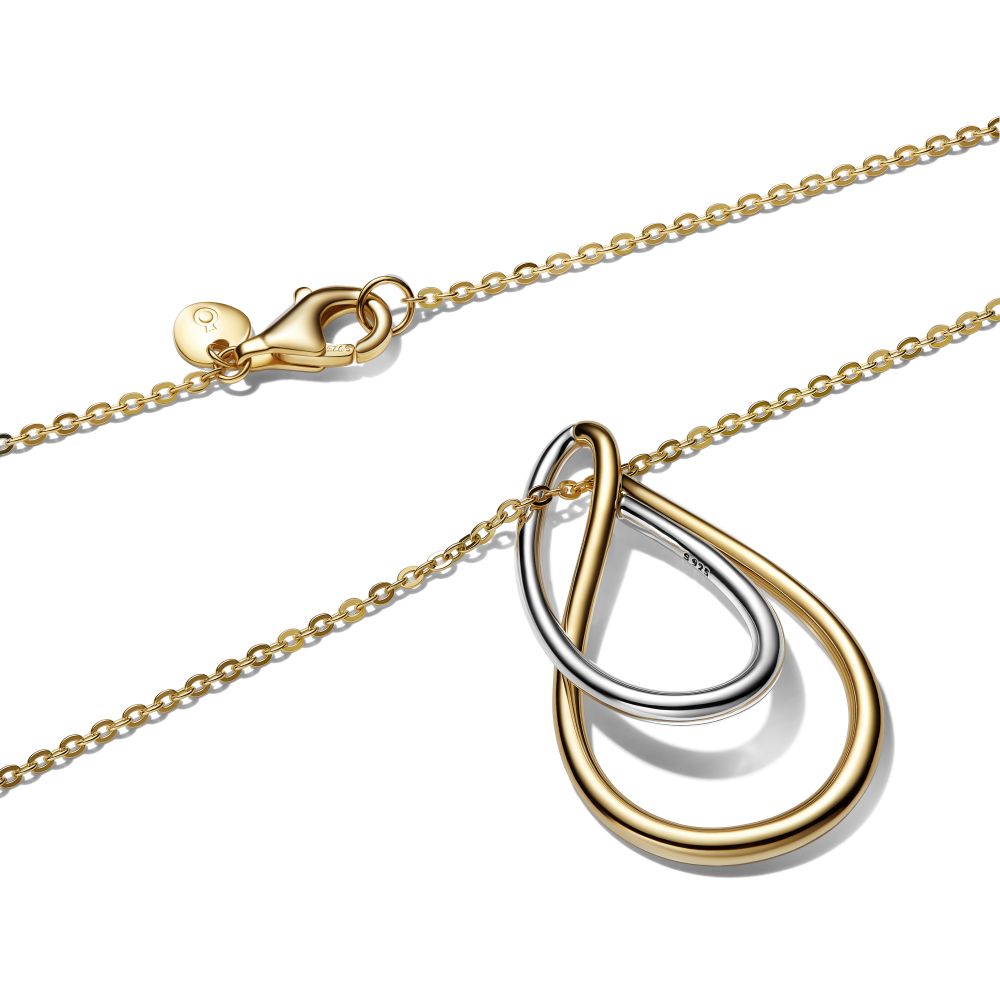 PANDORA Two-Tone Double Pendant Necklace