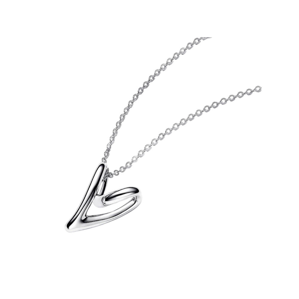 PANDORA Organically Shaped Heart Pendant Necklace 393272C00-70