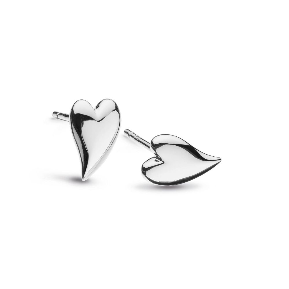 Kit Heath Desire Kiss Mini Heart Stud Earrings 40BK