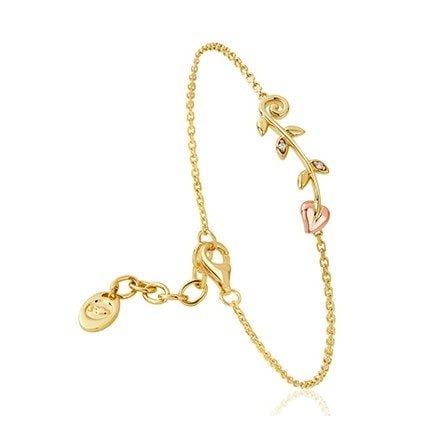 Clogau Tree of Life 9ct Solid Gold Vine Bracelet with Diamonds GTOL0053 image 0