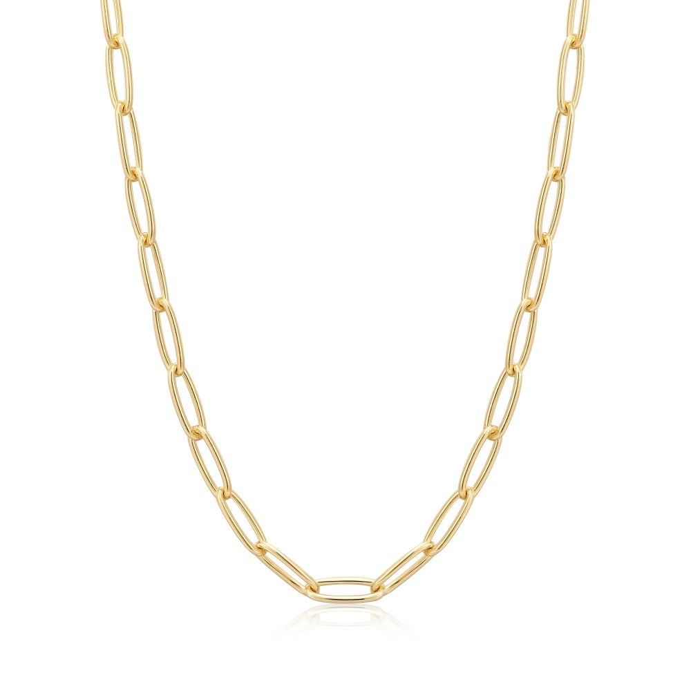 Ania Haie Gold Paperclip Chunky Chain Necklace image 0