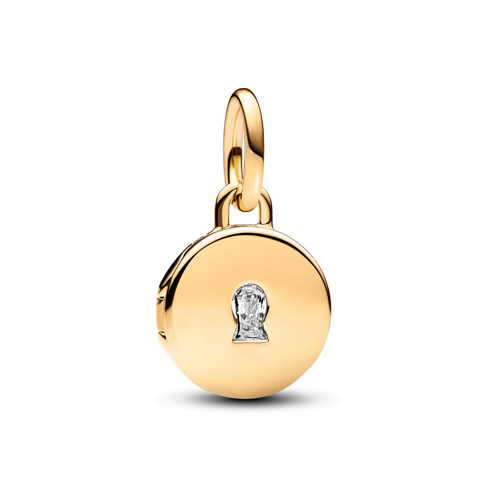 PANDORA Openable & Engravable Love Locket Dangle Charm 763066C01