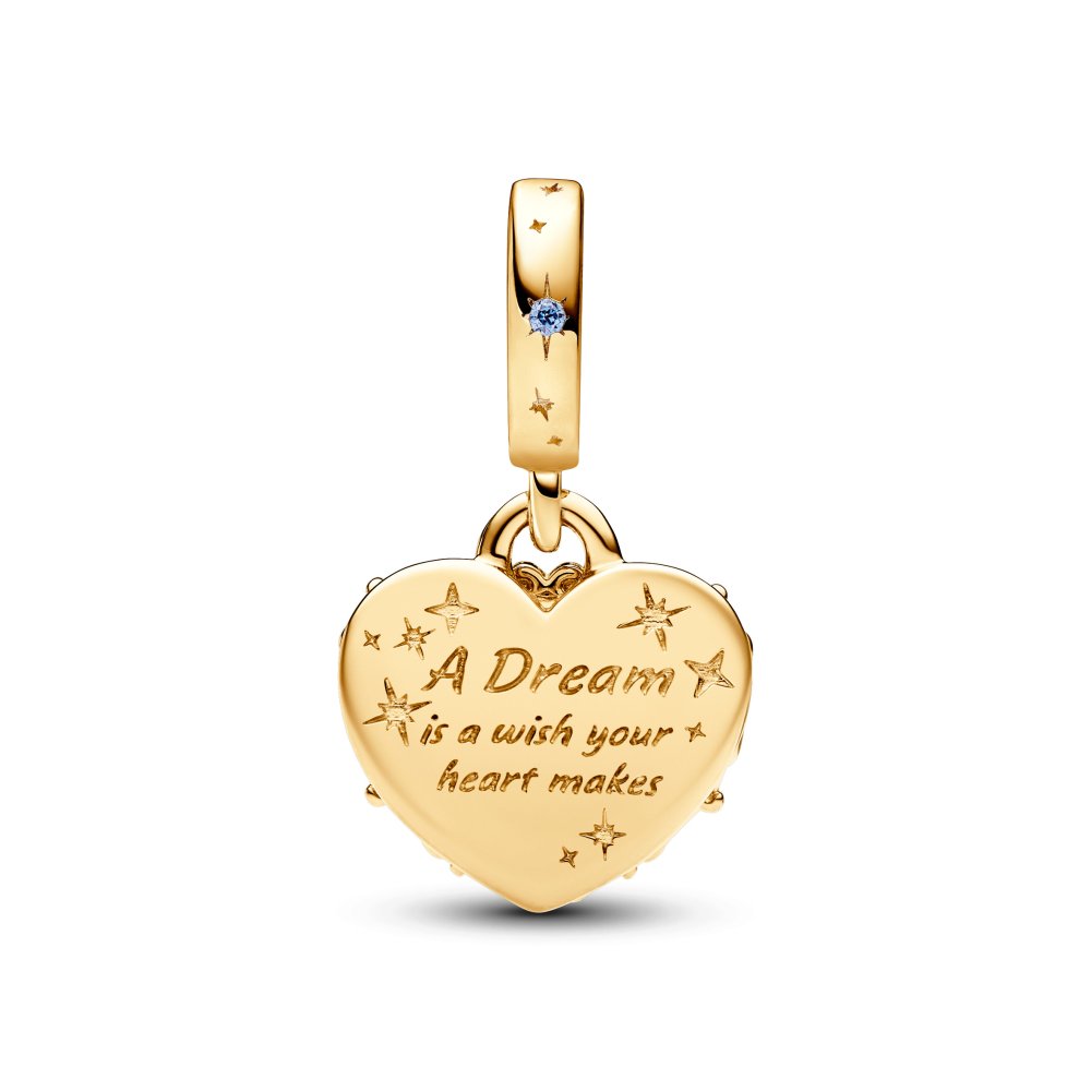 PANDORA Disney Cinderella's Carriage & Heart Double Dangle Charm 763072C01