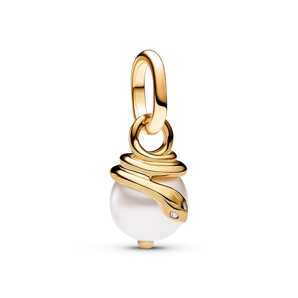 PANDORA Snake Pearlescent Mini Dangle Charm 763375C01