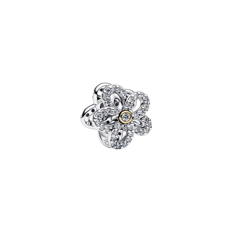 PANDORA Pavé Flower Openwork Charm 764480C01