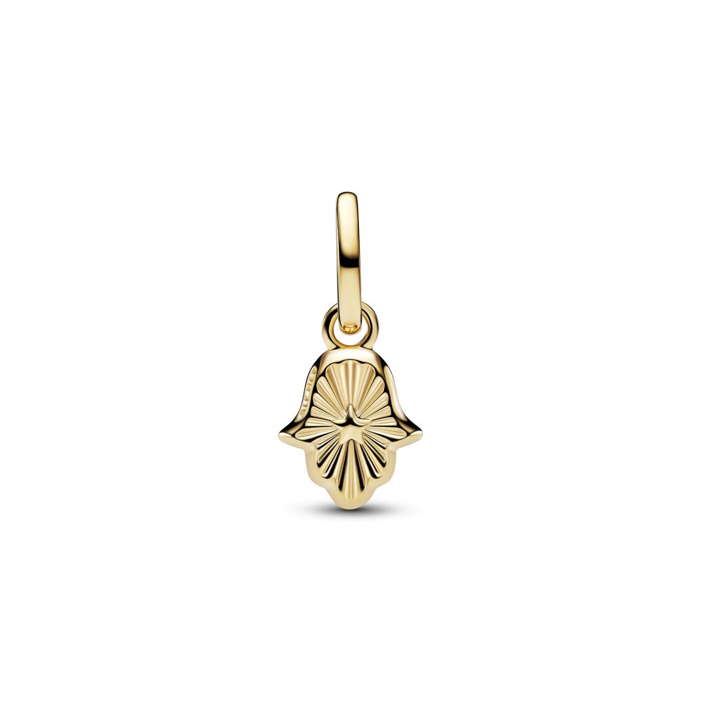 PANDORA Green Hamsa Hand Mini Dangle Charm 764612C01