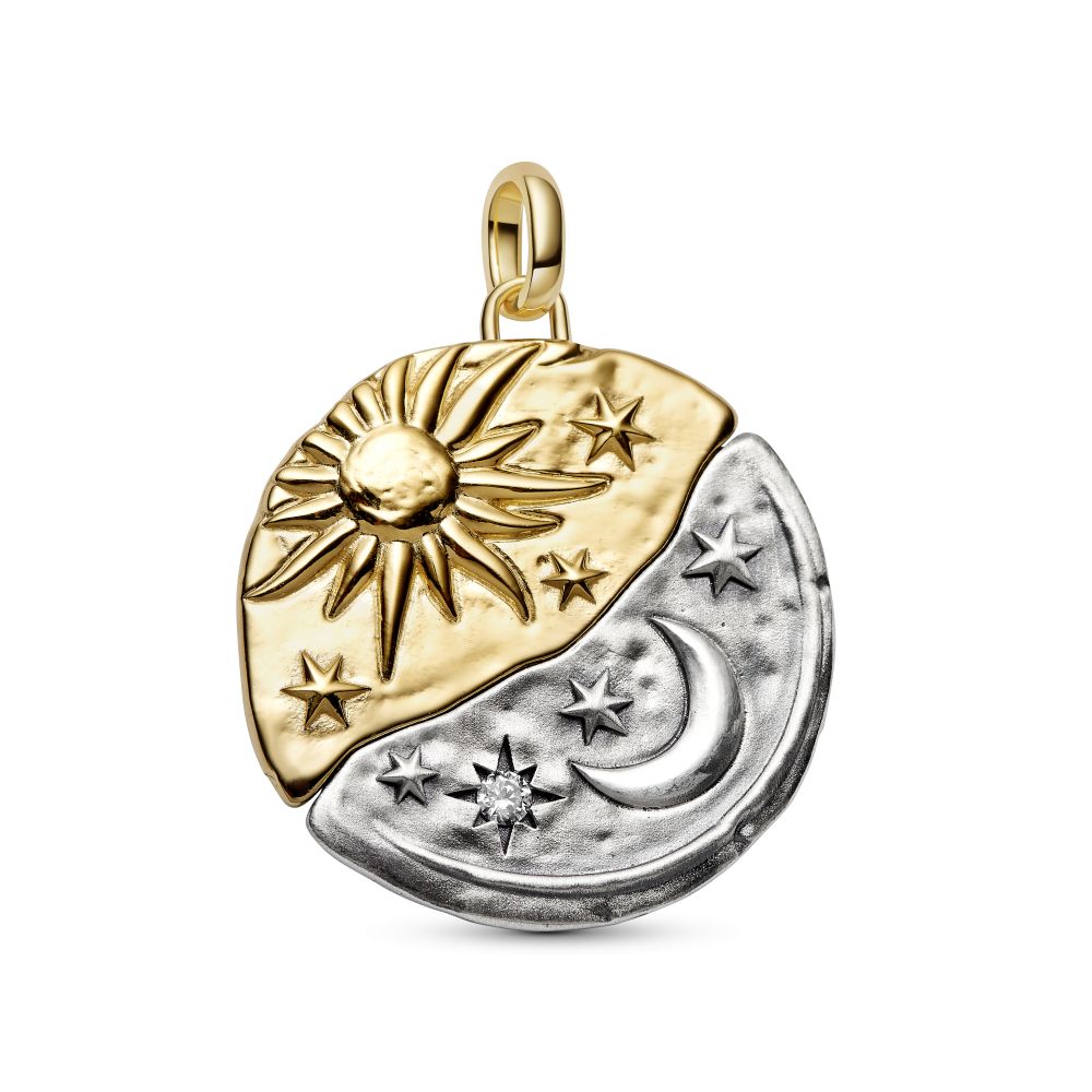 PANDORA Sun and Moon Medallion Charm 764806C01