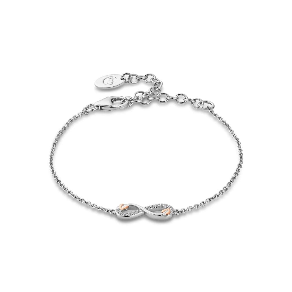 Clogau Tree of Life Sterling Silver Infinity Bracelet with Topaz 3STOL0737 image 0