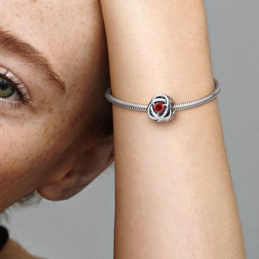 PANDORA July Birthstone Eternity Circle Charm 790065C01
