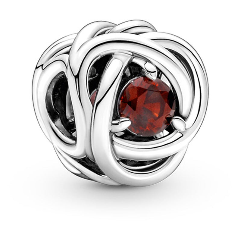 PANDORA January Birthstone Eternity Circle Charm 790065C06