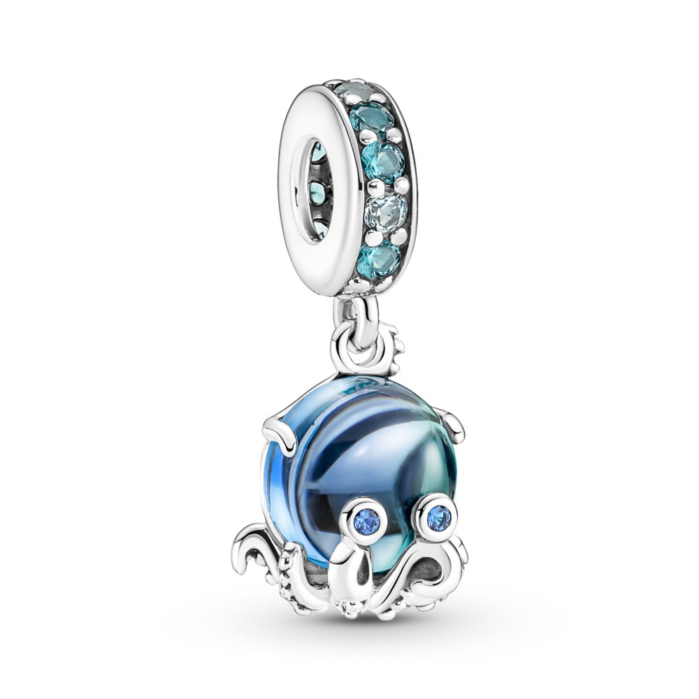 PANDORA Blue Octopus Dangle Charm 791694C01