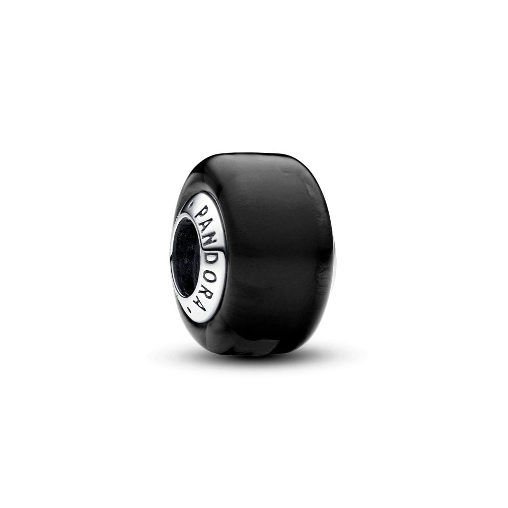 PANDORA Black Mini Murano Glass Charm 793117C00