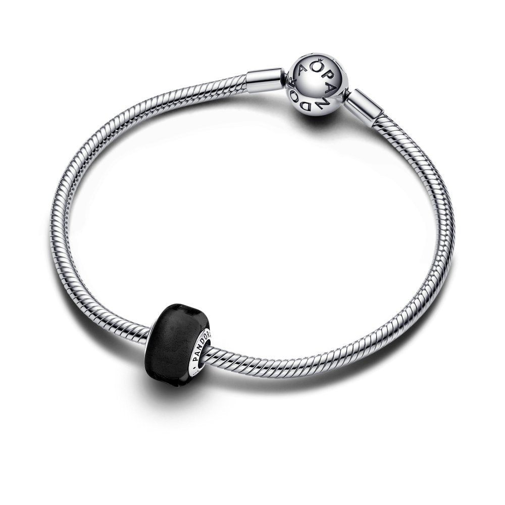 PANDORA Black Mini Murano Glass Charm 793117C00