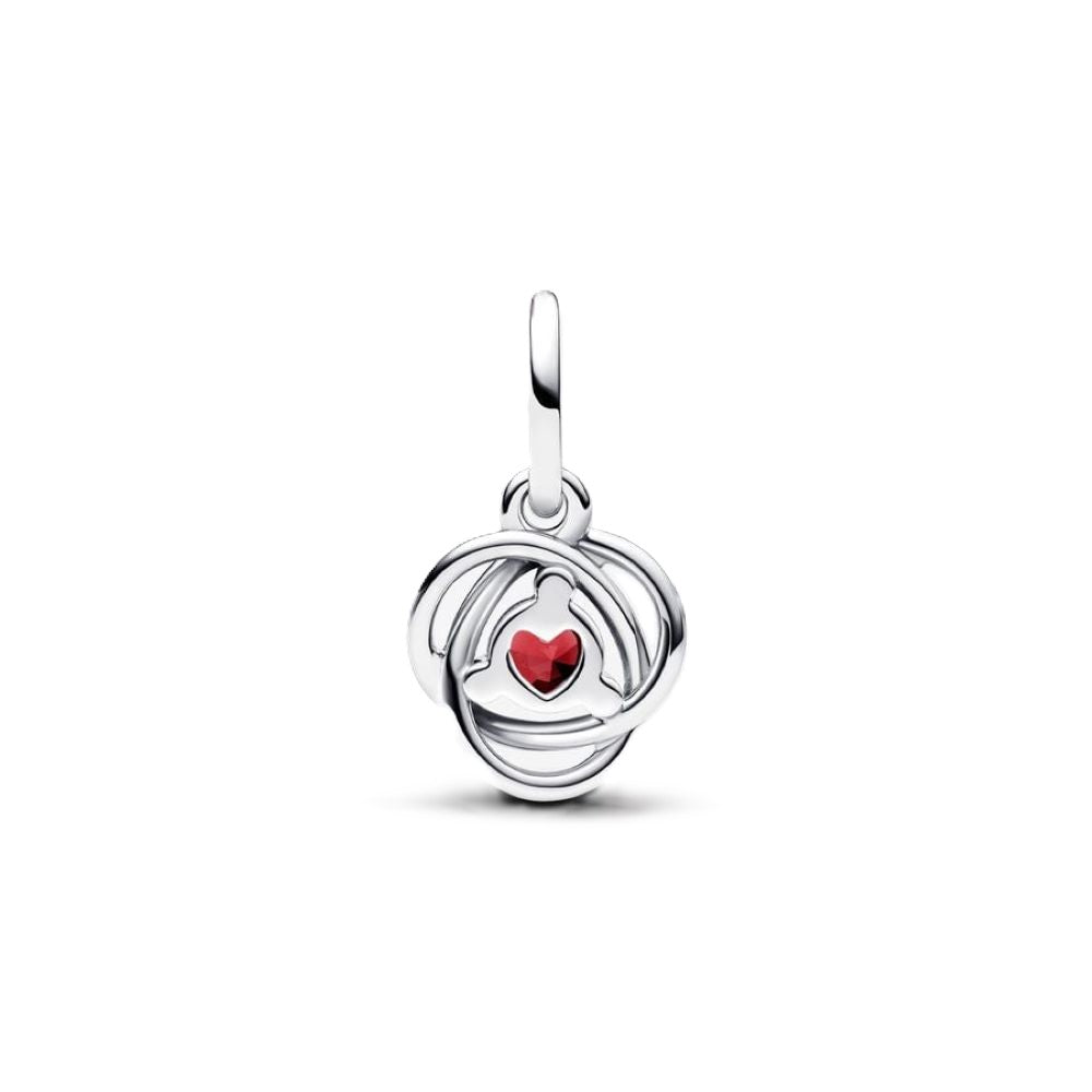 PANDORA July Birthstone Eternity Circle Dangle Charm 793125C07