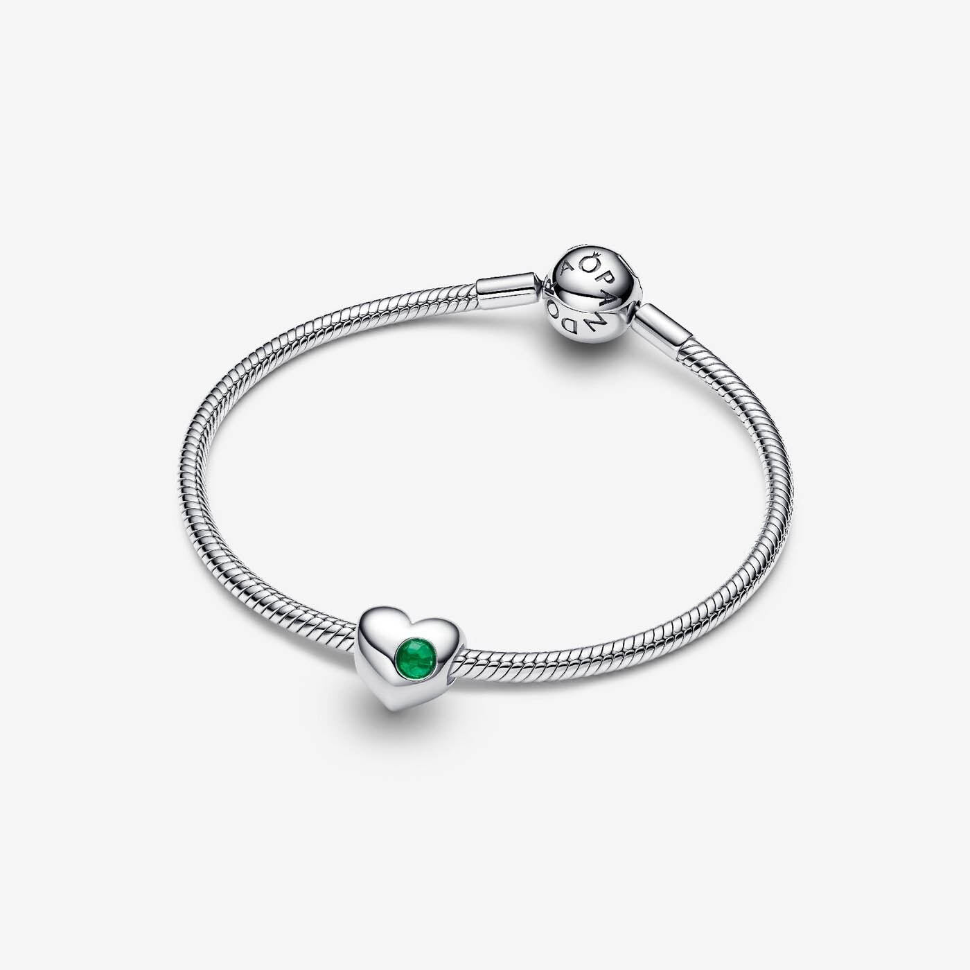PANDORA May Birthstone Heart Charm 794161C05