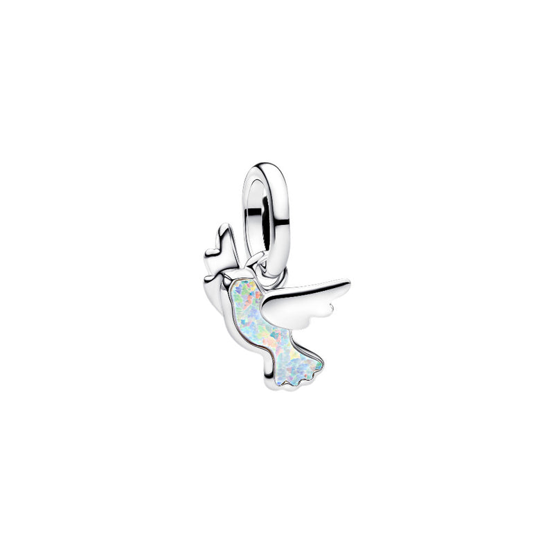 PANDORA White Dove Mini Dangle Charm 794566C01