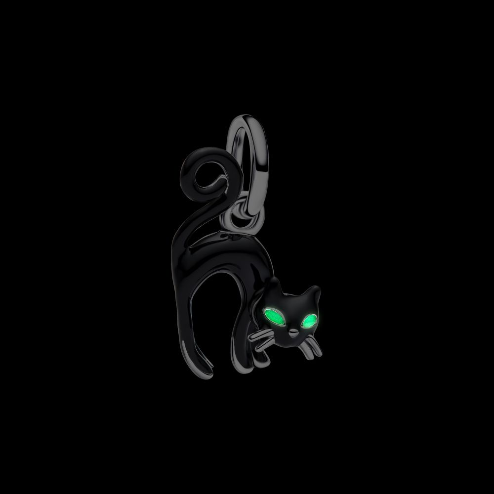 PANDORA Black Cat Dangle Charm 794769C01