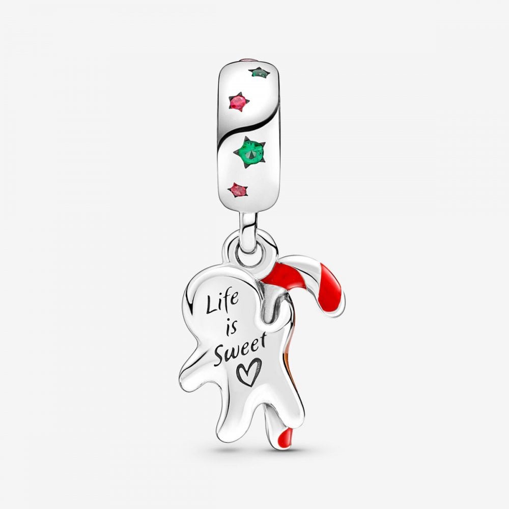 PANDORA Gingerbread Man Dangle Charm 799637C01