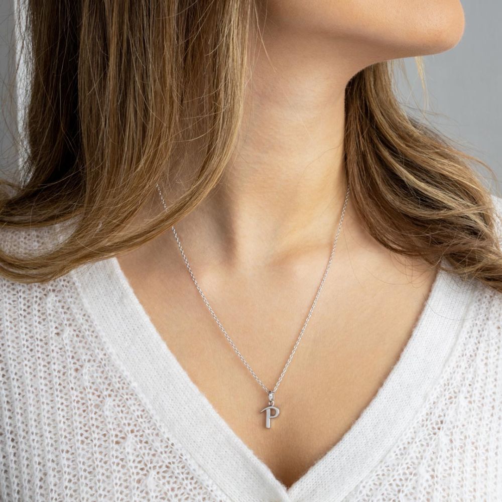 Kit Heath Signature Skript Capital P 18" Necklace 9198RPP