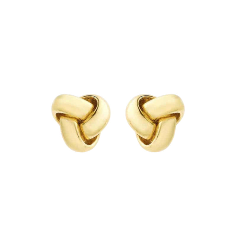 9CT SMALL TRIPLE KNOT STUD EARRING 1.55.6249