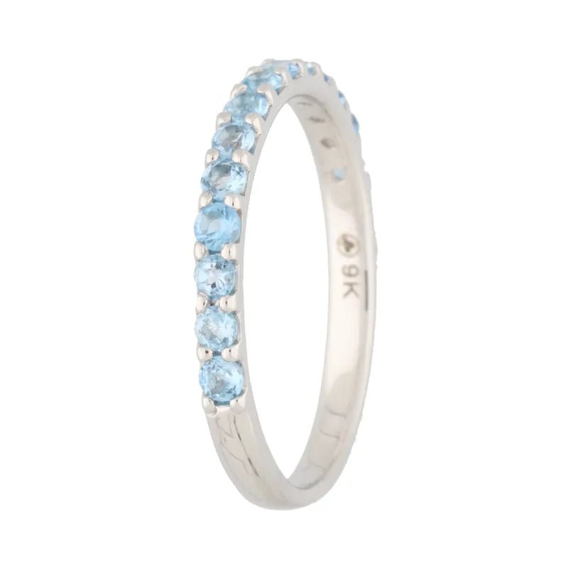 9ct White Blue Topaz Ring257351