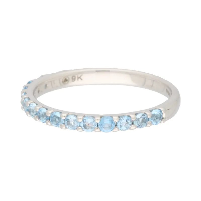 9ct White Blue Topaz Ring257351