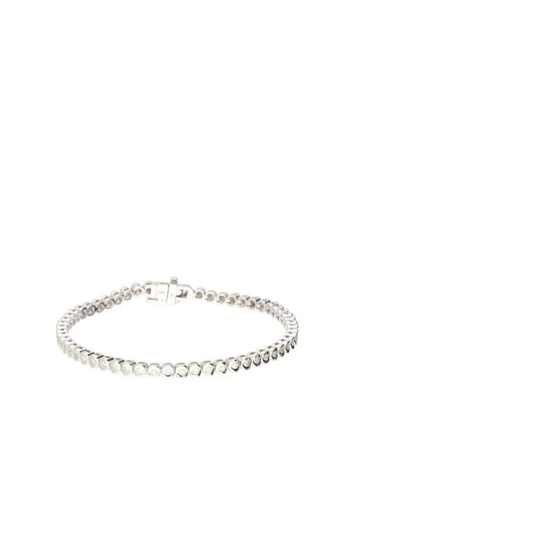 9ct White Gold 4.00ct Lab Grown Diamond Bracelet271136