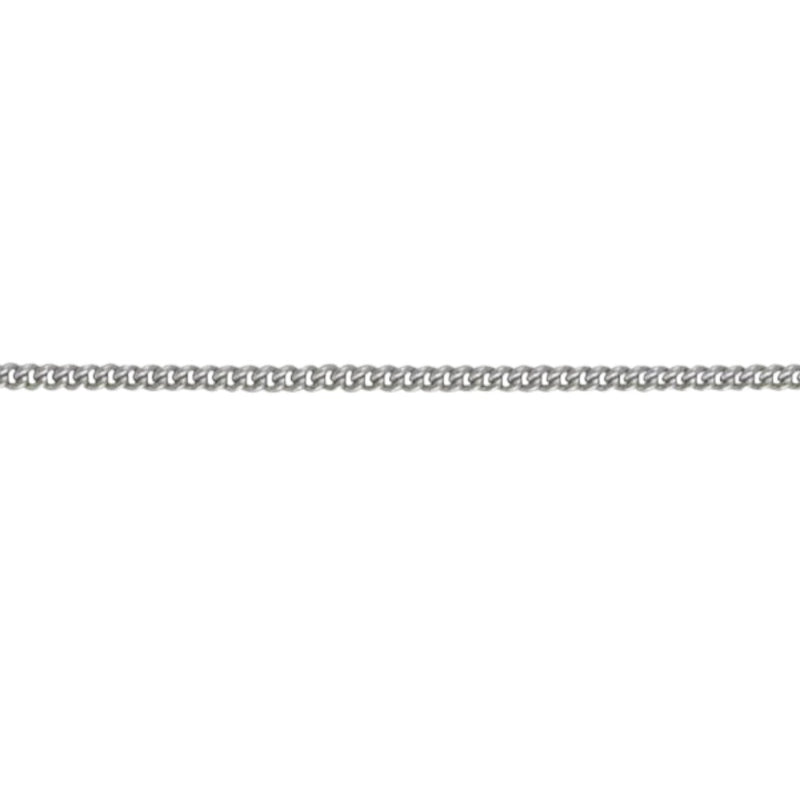 9ct White Gold Curb Chain