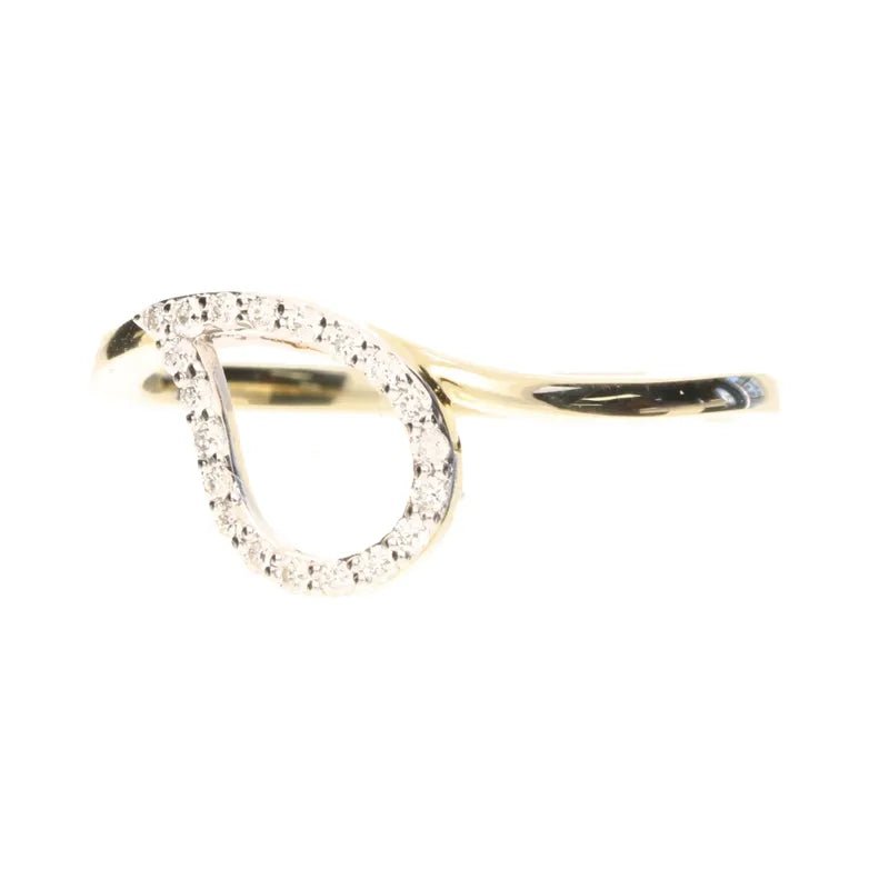 9ct Yellow Gold 0.90ct Diamond Teardrop Ring274803