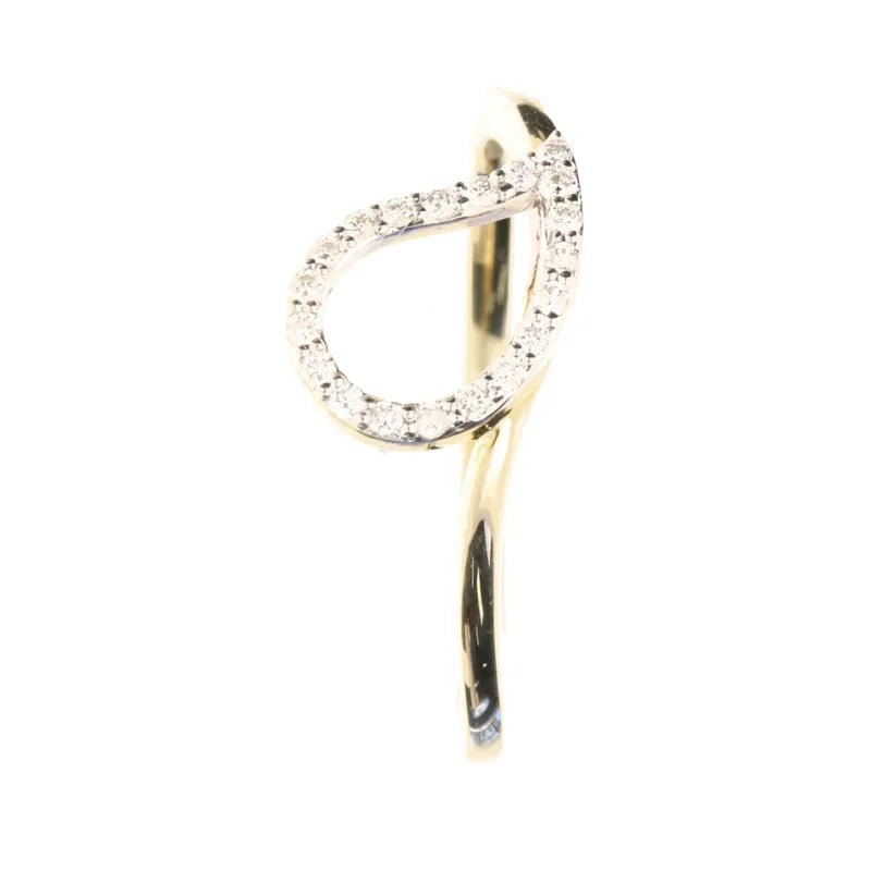 9ct Yellow Gold 0.90ct Diamond Teardrop Ring274803