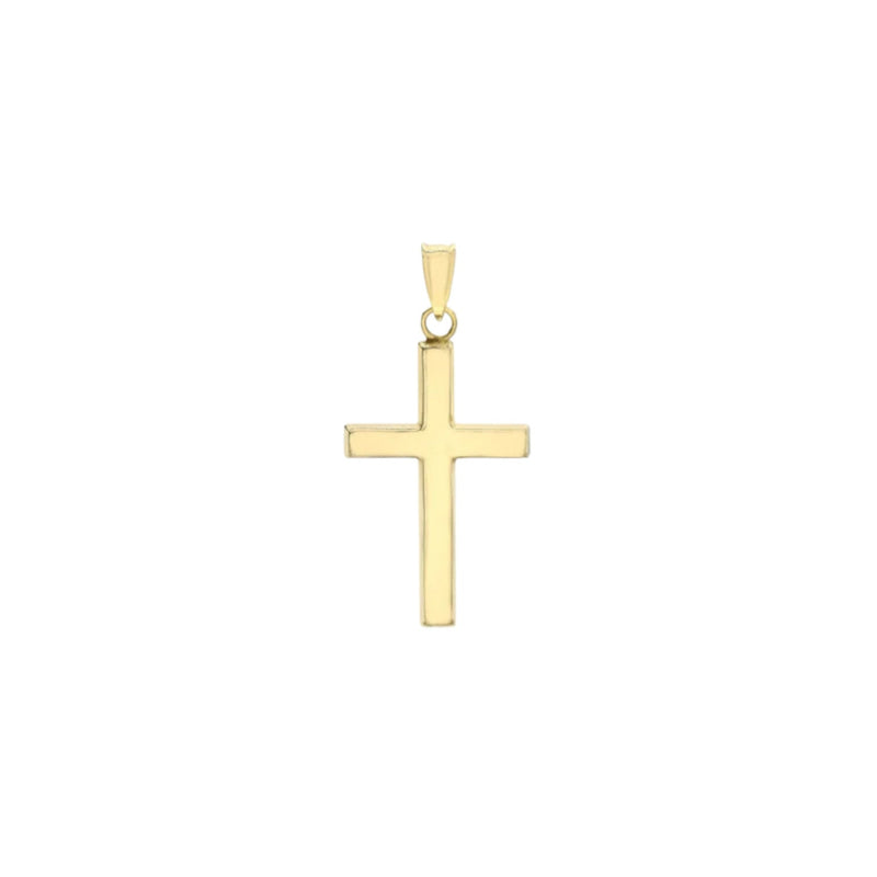 9ct Yellow Gold 15mm x 25mm Cross Pendant