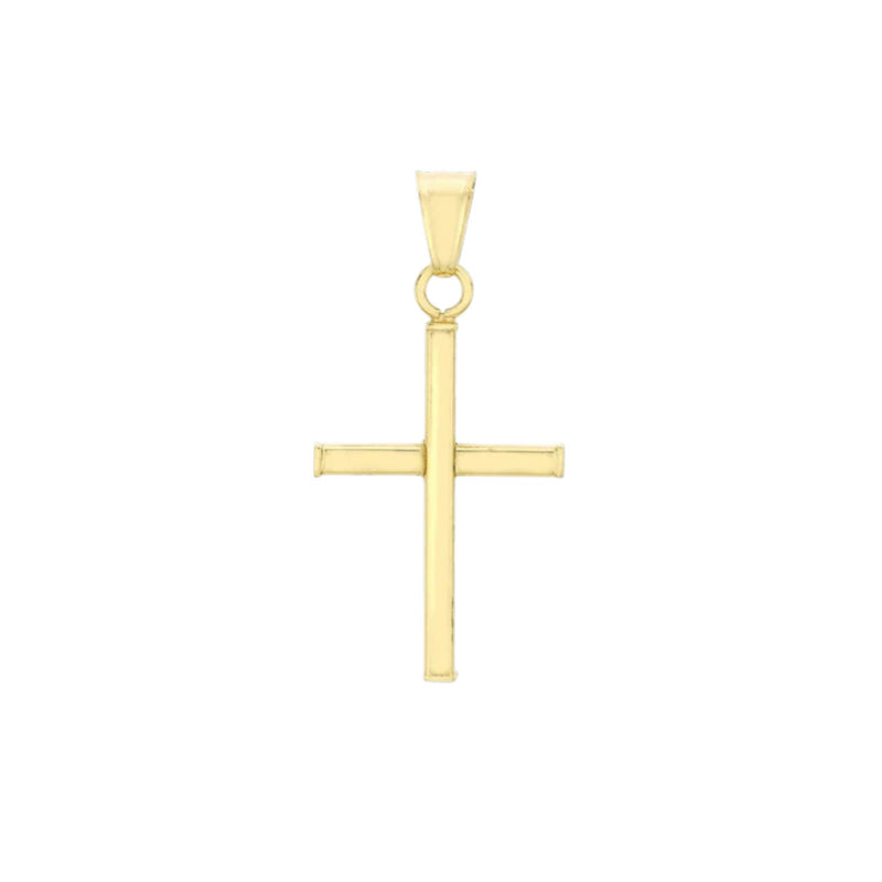 9ct Yellow Gold 16mm x 27mm Cross Pendant