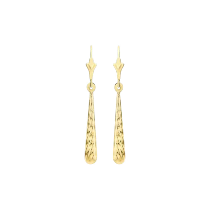 9ct Yellow Gold Fancy Drop Earrings 1.56.2019
