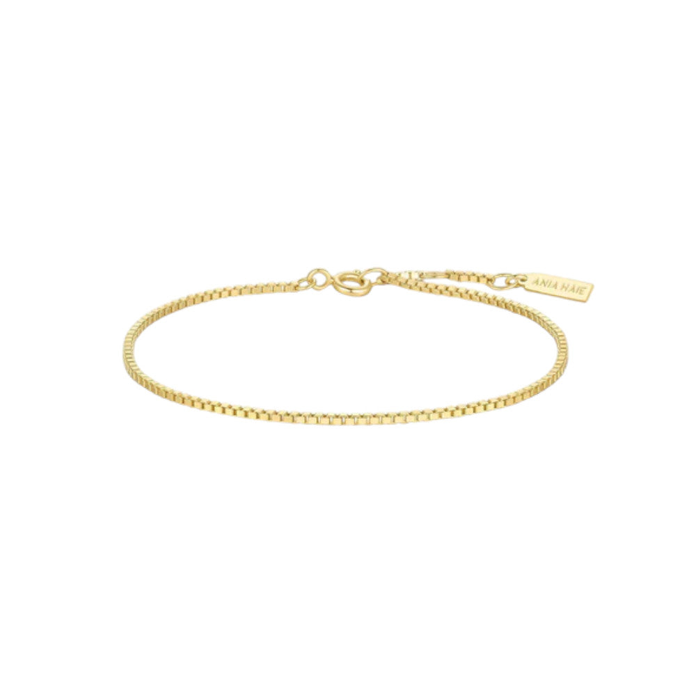 Ania Haie Gold Box Chain Bracelet B068-01G